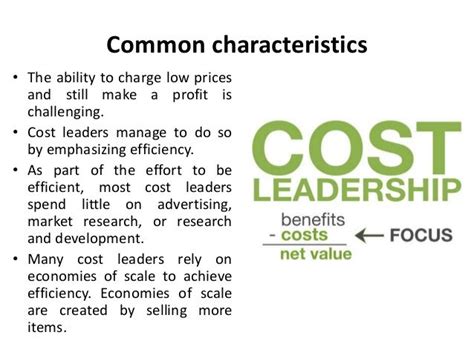 Focused Cost Leadership Strategy Strategic Management Manu Melwi