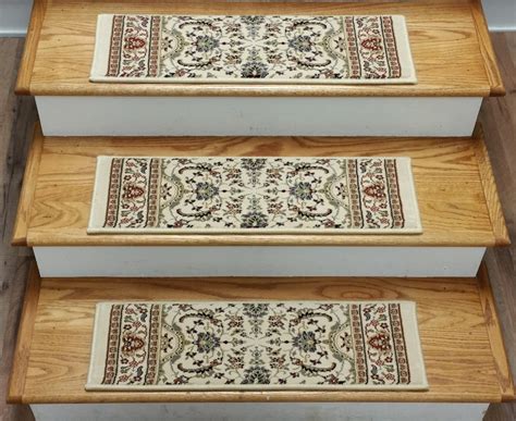 You can use carpet tacks on hardwood or laminate stairs instead of carpet tape, but the tacks leave small holes in the floor. 15 Best Carpet Stair Treads Set of 13 | Stair Tread Rugs Ideas