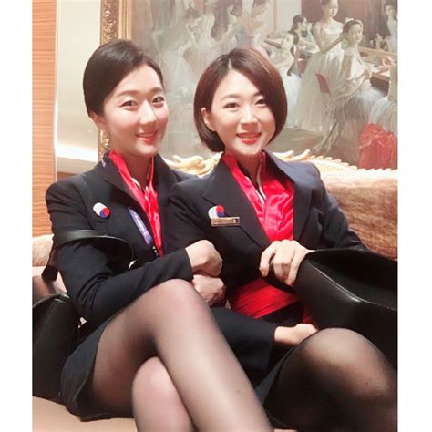 Pantyhose Legs Flight Attendant Hot Flight Girls Airline Uniforms Flight Crew Native