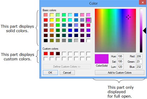 Setting A Color Picker Cell