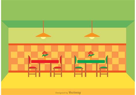Restaurant Interior Vector Download Free Vector Art Stock Graphics