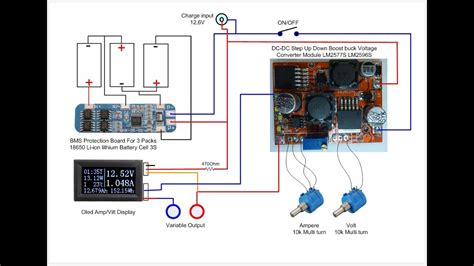 Circuit diagram of buck converter with voltage and current sensors. Lm2596 Dc Dc Step Down Schematics - PCB Designs
