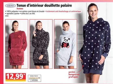 Zalando réunit différentes lignes complètes permettant de se concocter ses tenues d'intérieur pour homme. Offre Tenus D'intérieur Douillette Polaire Ellenor chez Norma