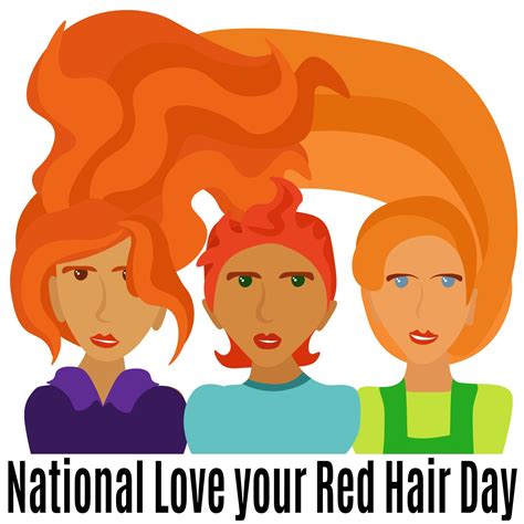 National Love Your Red Hair Day Idea For Poster Banner Flyer Or