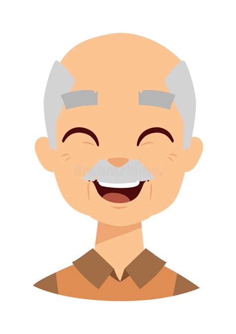 Happy Grandpa Vector Illustration Stock Vector Illustration Of Aged
