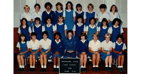 School Photo 1980s Whangarei Girls High School Whangarei Mad