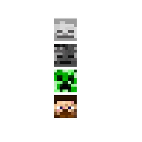 All The Minecraft Heads Pixel Art