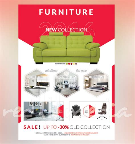 Furniture Shop Flyer Magazine Ad Redpencilmedia