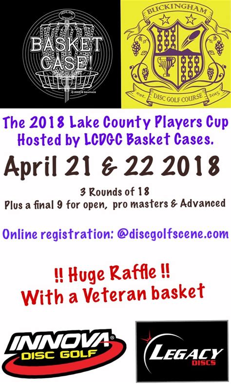 Lake County Players Cup 2018 Lake County Disc Golf Club Basket Cases