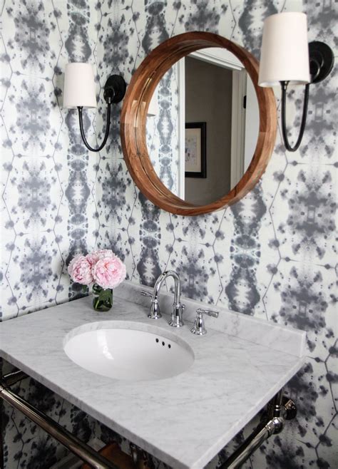Wallpaper Patterns Park And Oak Interior Design Bathroom Wallpaper