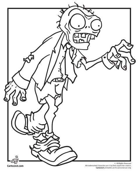 25 zombie pictures to print and color our zombie coloring pages are sure to be a huge hit with kids of all ages. Plants vs zombies colouring-in pages | Halloween coloring pages, Coloring pages, Plants vs ...