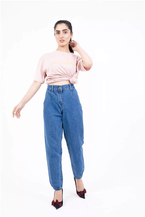 Amara High Waisted Mom Jeans Cultural Fusion