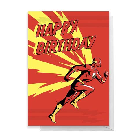 The Flash Happy Birthday Greetings Card Iwoot Uk