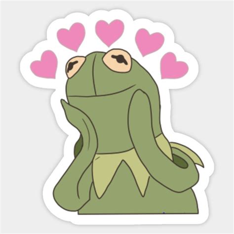 Kermit In Love Kermit The Frog Sticker Teepublic