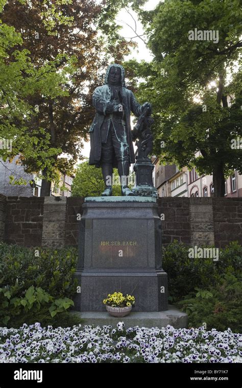 Statue Of Johann Sebastian Bach Outside Bachhaus Museum Birthplace Of