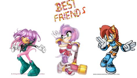 Julie Su Amy Rose And Sally Acorn Are Best Friends Amy Rose Photo