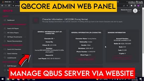 Qbcore Admin Panel Hindi Web Panel Installation And Overview