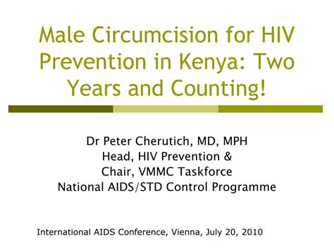 Ppt Male Circumcision For Hiv Prevention In Kenya Two Years And