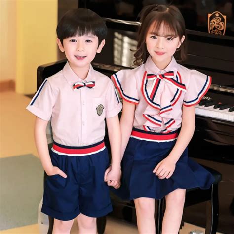 Kindergarten Clothing Summer Dress British Wind Primary School Uniform