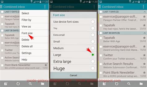Inside Galaxy Samsung Galaxy S5 How To Change Font Size In The Stock