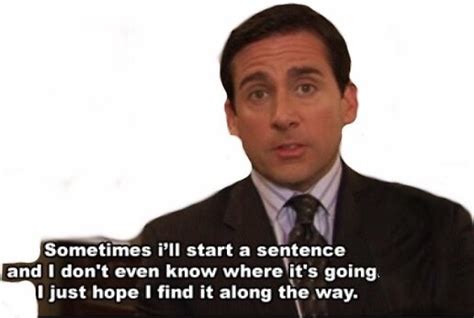 The Office Michael Scott Sentence Quote Stickers By Mostormtrooper