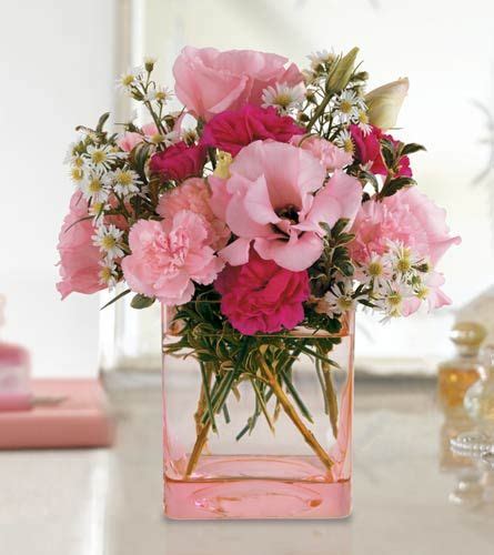 Simple Pink Flower Arrangement Pink Flower Arrangements