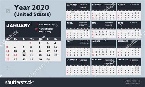 Extraordinary 2020 Calendar With Holidays And Observances Printable