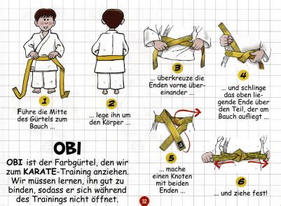 Satte farben und sehr gute verarbeitung zeichnen diesen vollwertigen kampfsportgürtel aus. Gürtel binden - karate-os.de