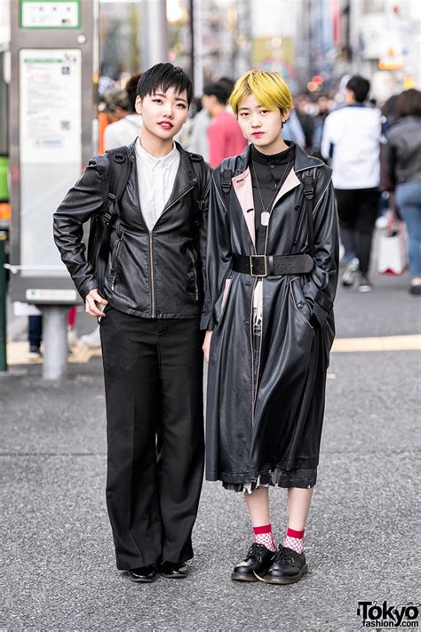 20 Year Old Japanese Beauticians Mizuki And Sayaka On The Street In