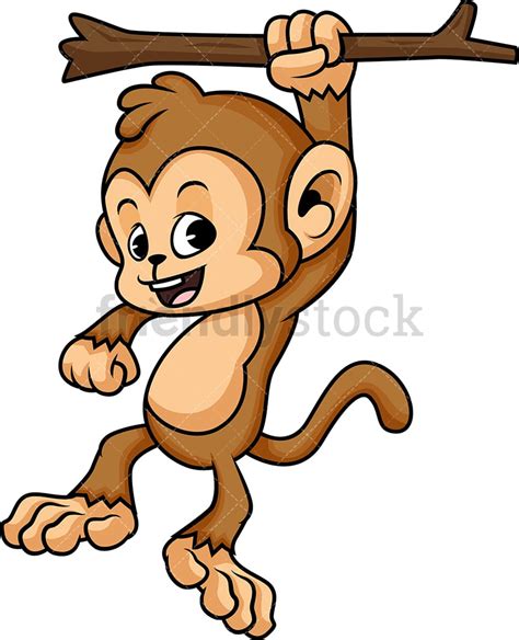 Monkey In A Tree Cartoon