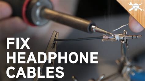 How To Fix Broken Headphone Cables Headphone Fix It Phone Plug