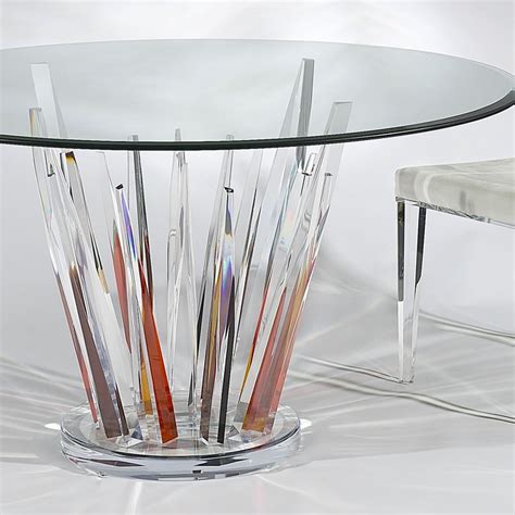 Crystals Colored Dinette Acrylic Dining Chair Acrylic