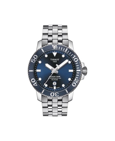 Solid track record and good value. Tissot SEASTAR 1000 Powermatic 80 Silicium, blue T120.407 ...