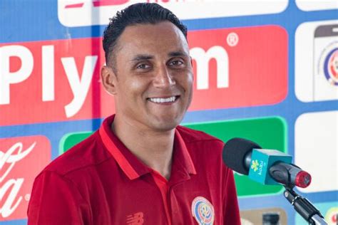 Keylor Navas Goalkeeper Of Costa Rica Smiles During A Press Conference