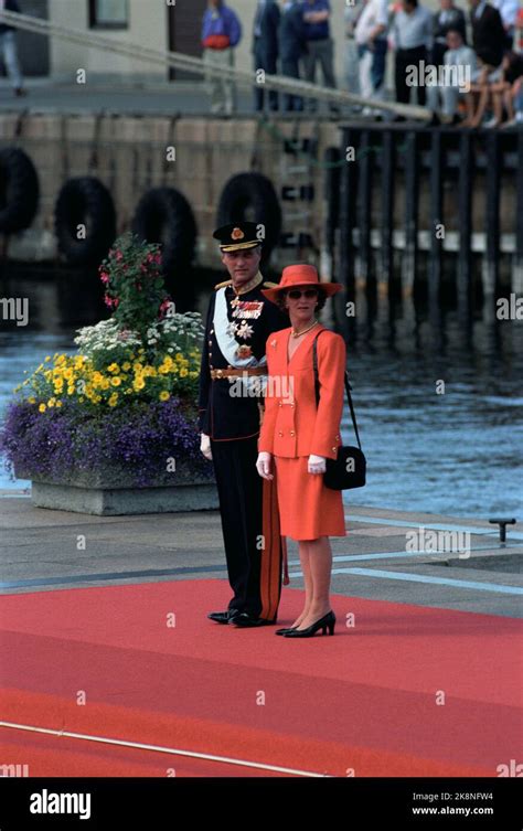Oslo The Swedish Royal Couple Queen Silvia And King Carl Gustaf Are Visiting Norway With The