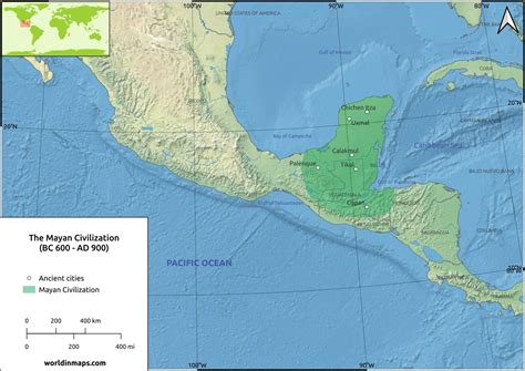The Mayan Civilization World In Maps