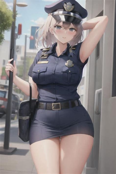 Police Officer Naked Openart