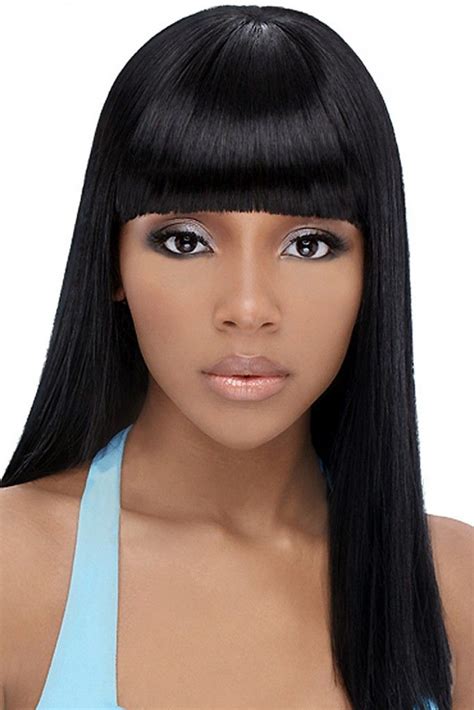 sleek black hairstyles with weave hair styles 2014 hairstyles with bangs