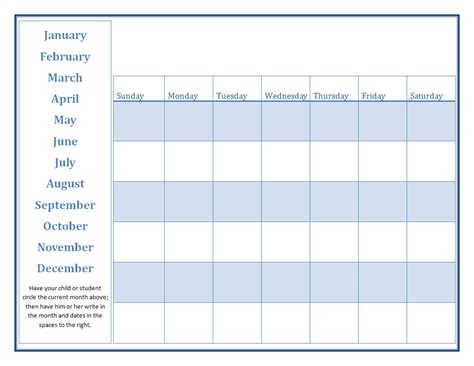 Preschool Calendars