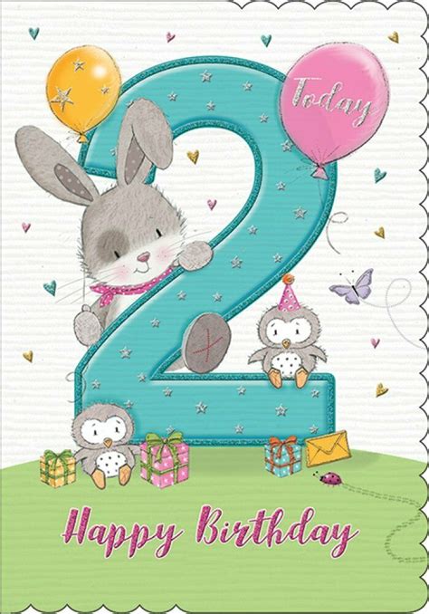 Pin On Greetings Cards 2nd Birthday