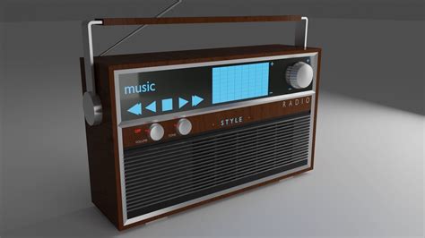 Futuristic Radio retro 3D | CGTrader