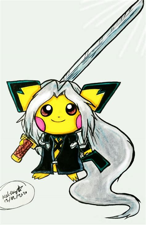 Pichu As Sephiroth By Mel Sky On Deviantart