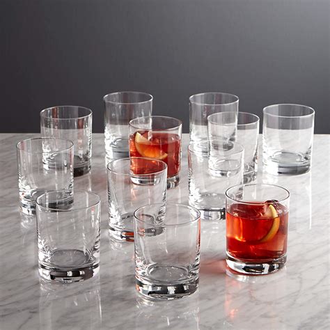 Aspen Double Old Fashioned Glasses Set Of 12 Reviews Crate
