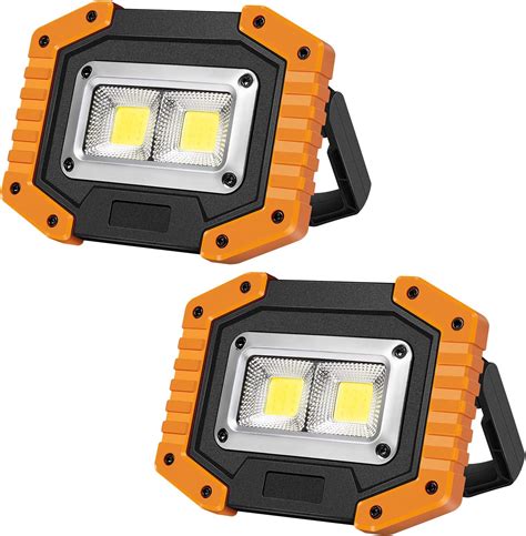 Otyty 2 Cob 30w 1500lm Led Work Light Rechargeable Portable Waterproof