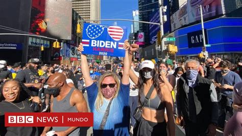 Joe Biden gana la presidencia de EE UU las imágenes de la celebración