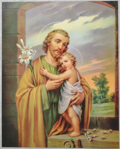 Saint Joseph Religious Print 10 X 8 200mm X 250mm