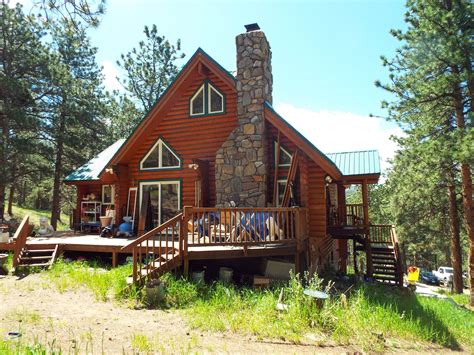716 Beautiful Log Cabin 35 Acres Loveland Colorado Lippard