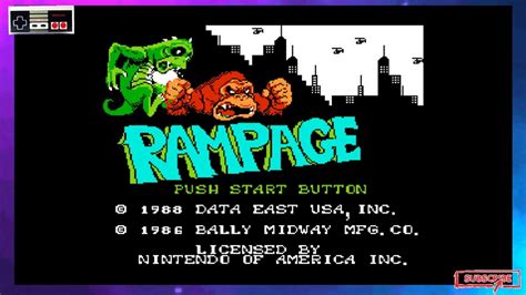 Rampage Retro Gaming Nintendo Nes Youtube