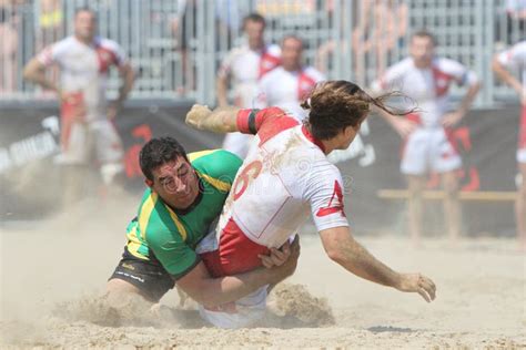 International Beach Rugby Tournament Editorial Image Image Of World Oval