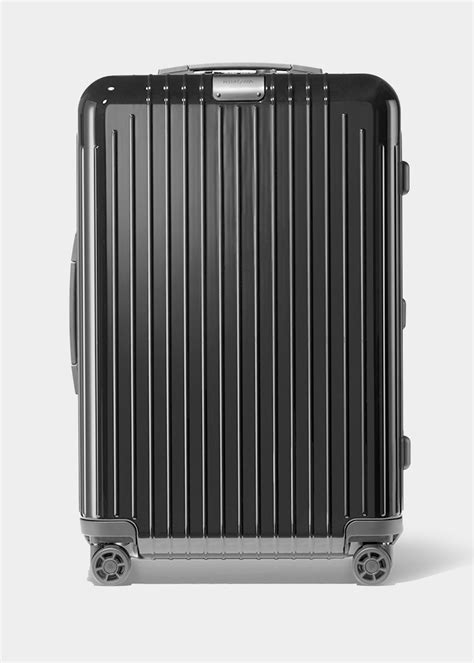Rimowa Essential Lite Check In Multiwheel Luggage In Black Gloss Modesens